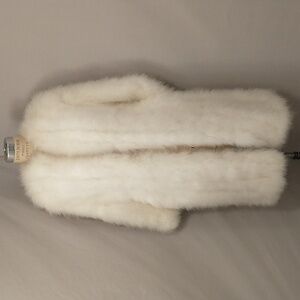 USA Made White Marabou Feather Coat Fluffy Soft Sex Kitten Hollywood Glamour
